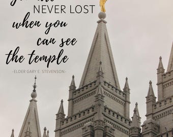 LDS Temple Quote Print: Inspirational Wall Art (Digital Download)