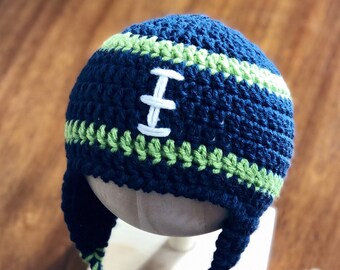 Crochet Seahawks Hat - Etsy