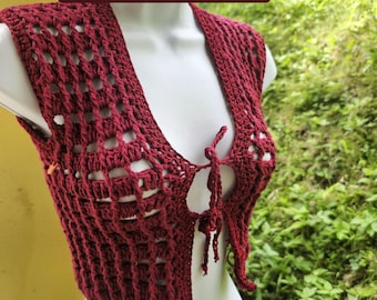 DIY Crochet Vest - Instant Download PDF- Crochet Vest - Spring crochet vest - Boho Crochet Vest - Easy Pattern Tutorial- crochet pattern
