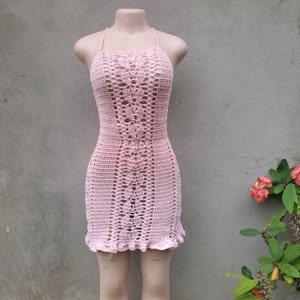 MINI CROCHET DRESS Crochet dress women Crochet dress summer dress image 1