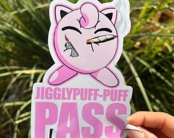 Weed Stickers - Puff Puff Pass Sticker - 420 - Stickers - Adult Stickers