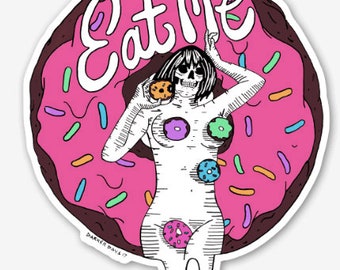 Stickers - Eat Me Donut - Adult Stickers