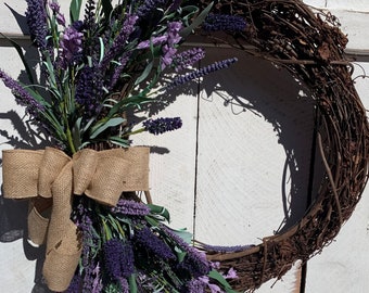 Lavender wreath