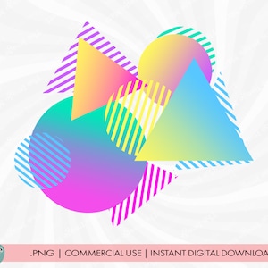 90s Background png, Geometric Neon png, Retro Sublimation, 90s Sublimation, Memphis Background, Neon 90s Clip Art, 90s Graphics, Geometric