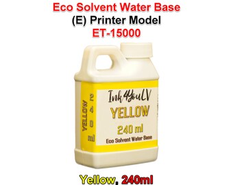 Eco Solvent Water Base Ink YELLOW 240ml for (E) printers model ET-15000