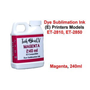 Dye Sublimation Ink Magenta 240ml, for (E) printers models et-2810, et-2850