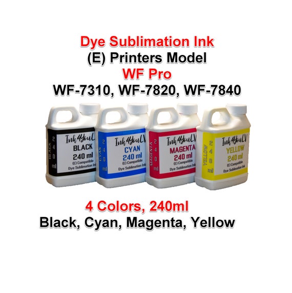 Dye Sublimation Ink 6 Colors 240ml, for E Printers Models ET-8500