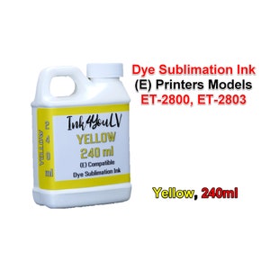 Dye Sublimation Ink Yellow 240ml, for (E) printers models et-2800, et-2803