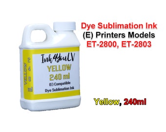 Dye Sublimation Ink Yellow 240ml, for (E) printers models et-2800, et-2803