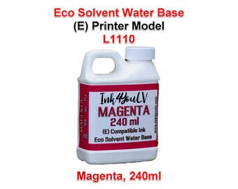 Eco Lösungsmittel Wasserbasis Tinte Magenta 240ml für (E) Drucker Modelle L1110 1 Flasche