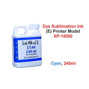 Dye Sublimation Ink Cyan 240ml, for (E) printers model XP-15000