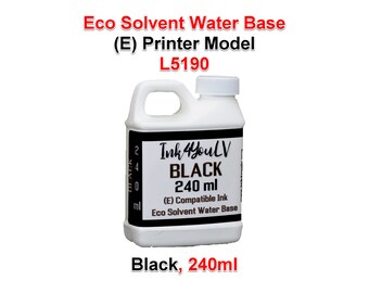 Eco Solvent Water Base Ink Negro 240ml para (E) Impresora modelos L5190 1 Botella