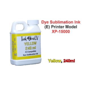 Dye Sublimation Ink Yellow 240ml, for (E) printers model XP-15000