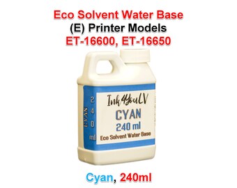 Eco Solvent Water Base Ink Cyan 240ml for(E) Printer models ET-16000, ET-16650 1 Bottle