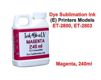 Dye Sublimation Ink Magenta 240ml, for (E) printers models et-2800, et-2803