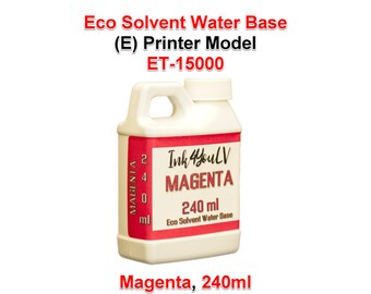 Eco Solvent Water Base Tinte MAGENTA 240ml für (E) Drucker Modell ET-15000