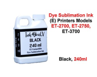 Dye Sublimation Ink Black 240ml, for (E) printers models et-2700, et-2750, et-3700