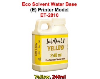 Eco Solvent Water Base Ink Yellow 240ml for (E) Printer model ET-2810 1 Bottle