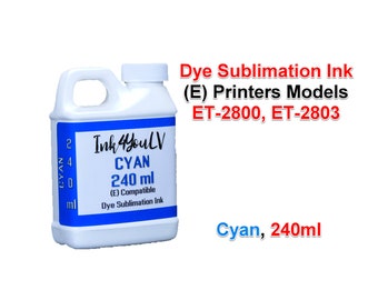 Dye Sublimation Ink Cyan 240ml, for (E) printers models et-2800, et-2803