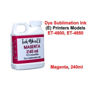 Dye Sublimation Ink Magenta 240ml, for (E) printers models et-4800, et-4850