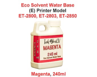 Eco Solvent Water Base Ink Magenta 240ml for (E) printer model  ET-2800, ET-2803, ET-2850 1 Bottle
