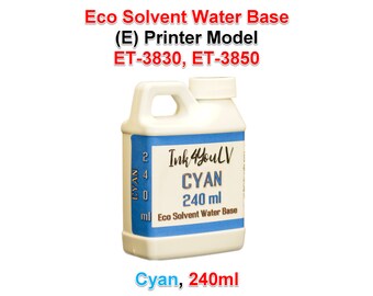 Eco Solvent Water Base Ink Cyan 240ml for (E) Printer model ET-3830, ET-3850 1 Bottle