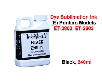 Dye Sublimation Ink Black 240ml, for (E) printers models et-2800, et-2803