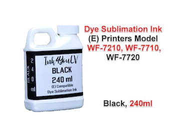 Tinta de sublimação preta 240ml 1 frasco, para impressoras (E) modelos WF-7210, WF-7710, WF-7720