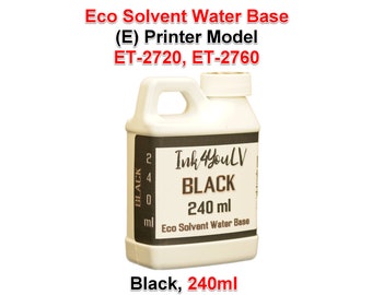 Eco Solvent Water Base Ink Negro 240ml para (E) Impresora modelo ET-2720, ET-2760 1 Botella