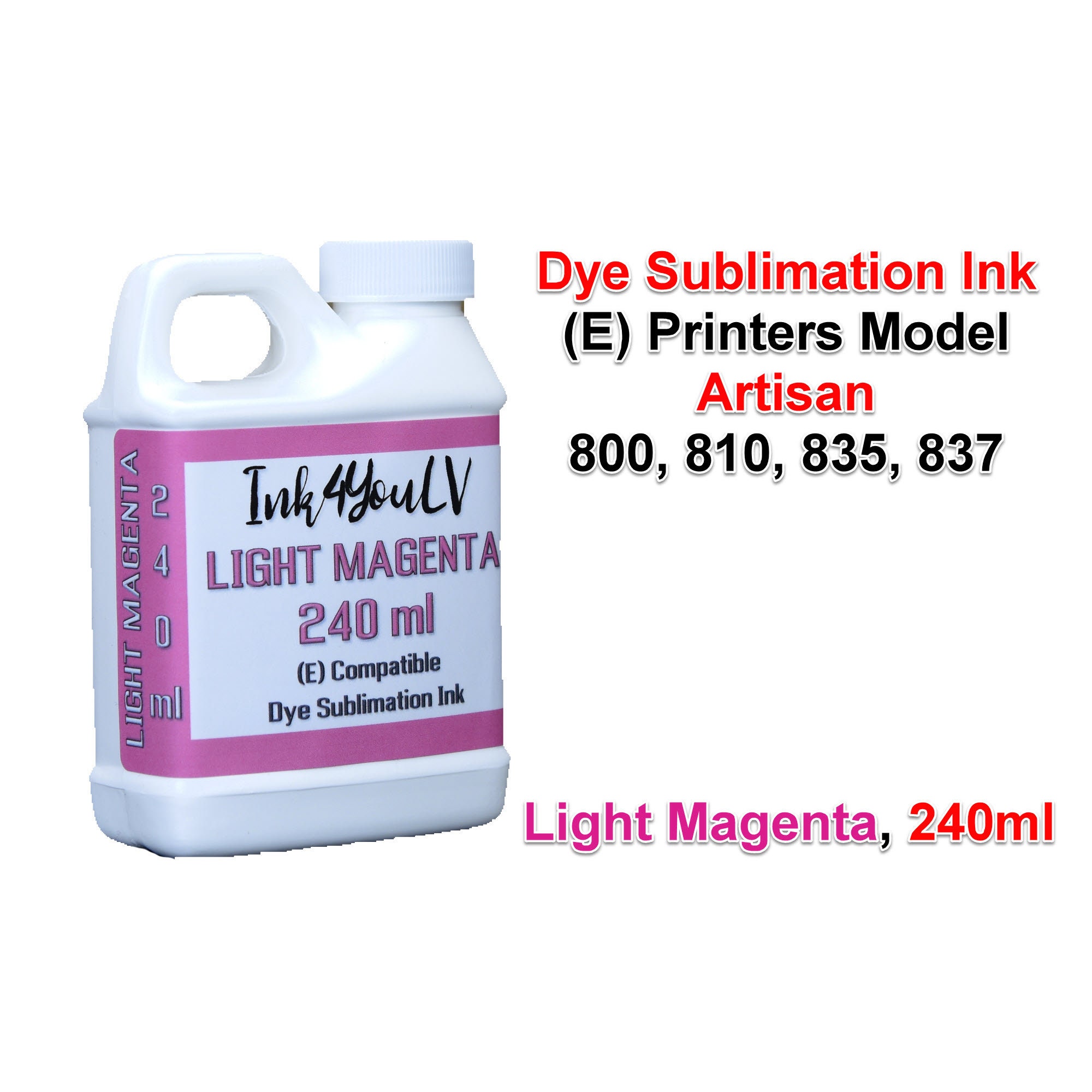 SubZone Ink 6 Color Dye Sublimation Ink for Epson Printers(CMYK LC,LM)