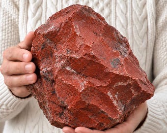 Large Raw Red Jasper Crystal, Natural Rough Red Jasper Stone, Mineral Specimen, 0.5–20kg