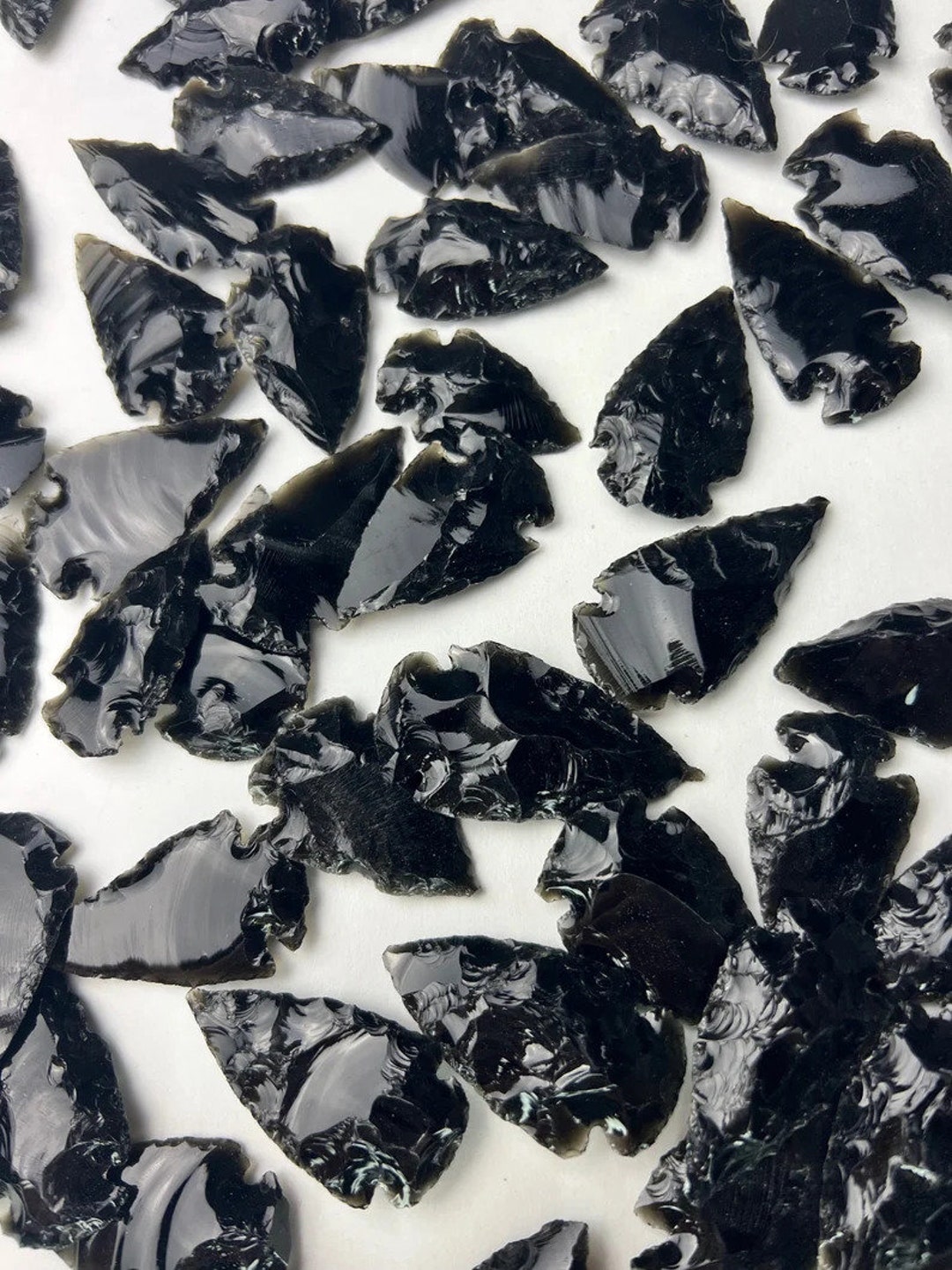 Bulk Obsidian Arrowheads Crystal Arrowheads Wholesale Obsidian Arrowheads Gemstone Carving