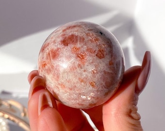 Bulk Sunstone Sphere | Gemstone Sphere | Crystal Sphere | Meditation ball | House Warming gift | Home decor | Orange Home Accent