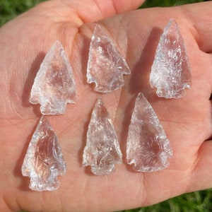 Bulk Clear Quartz Arrowheads | Crystal Arrowheads For Jewelry | Bulk Arrowheads | Arrowhead For Wire Wrapping