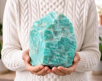 Large Raw Amazonite Crystal, Natural Rough Amazonite Stone, Blue Green Mineral Specimen, 0.5–20kg