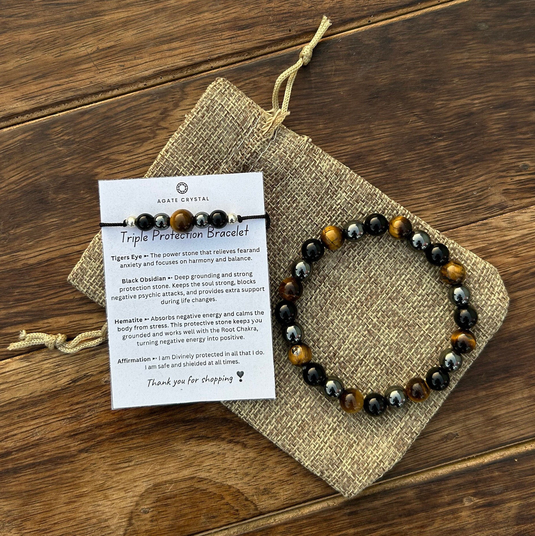Conscious items triple protection bracelet shop