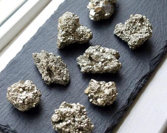 Natural Raw Pyrite Stone Cluster | Healing Crystal | Rough Pyrite Nugget | Wealth & Protection Crystal | Mineral Specimen | Home Decor Gift