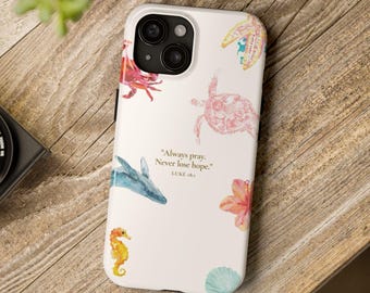Christian Phone Case | Luke 18:1, Always Pray, Never Lose Hope