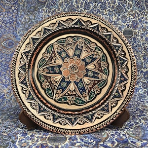 Service Tray, Handmade Wall Plate,  Copper Wall Hanging,  Bedroom Decor, Decorative Gift, Large Copper Plate, Copper Dish,Unique Table Decor