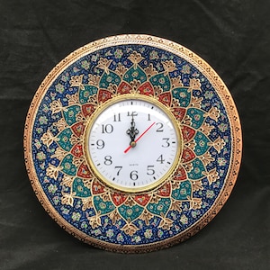 Unique Design Hand Made Round Clock,Special Wall Decor, Decorative Wall Clock Metal, Copper Clock, Metal Hanging Decor, Turkish Wall Decor