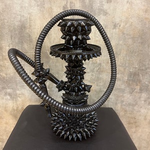 Empire Black and Gold Hookah Set in Case 