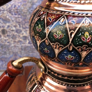 Handmade Colorful Tea Maker Set With Wooden Handles, Hand Painted and ...