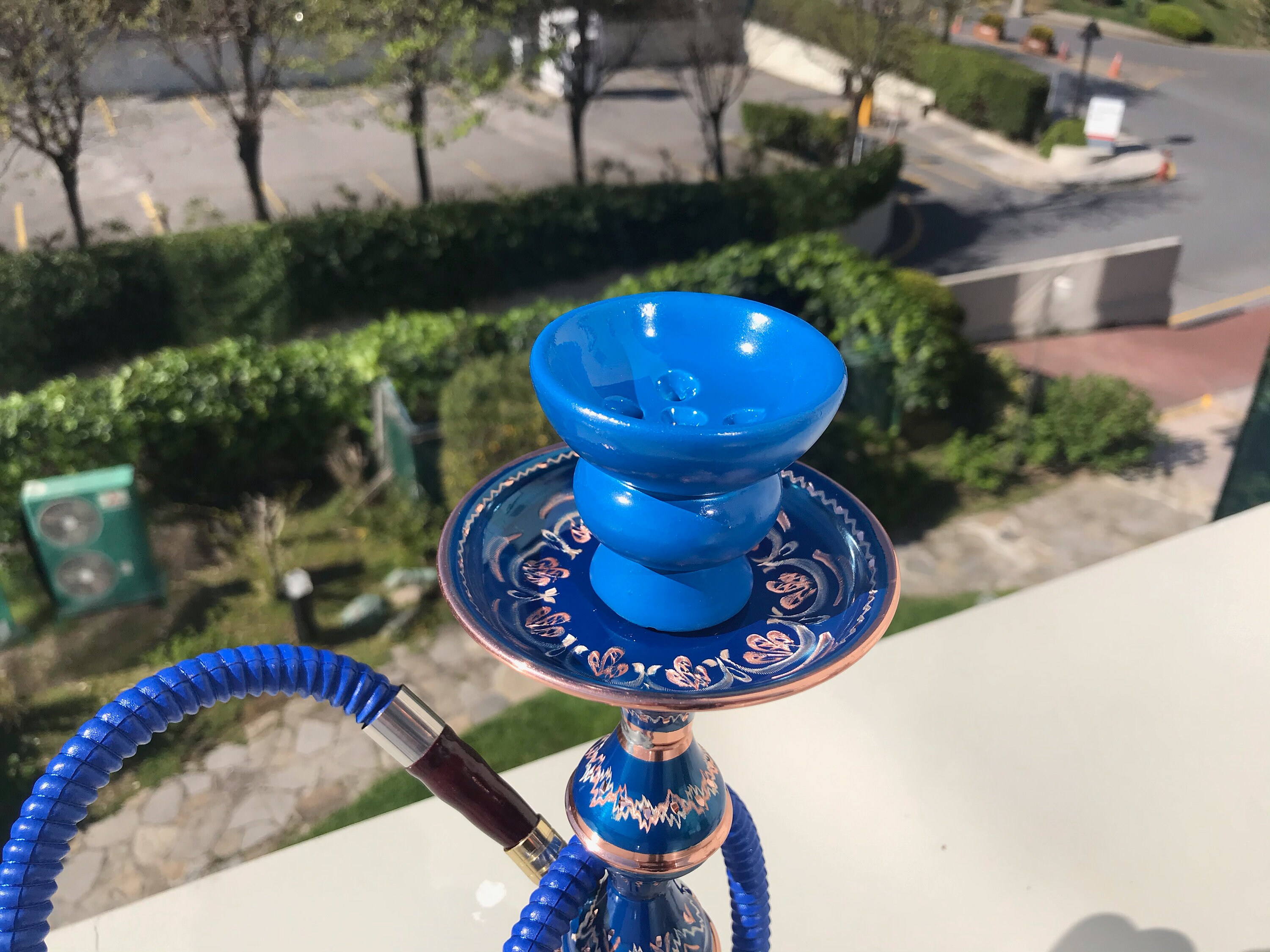 Blue Premium Hookah Set Carved Copper HookahHand Engraved Etsy