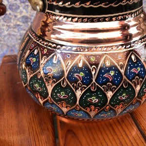 Handmade Colorful Tea Maker Set With Wooden Handles, Hand Painted and ...