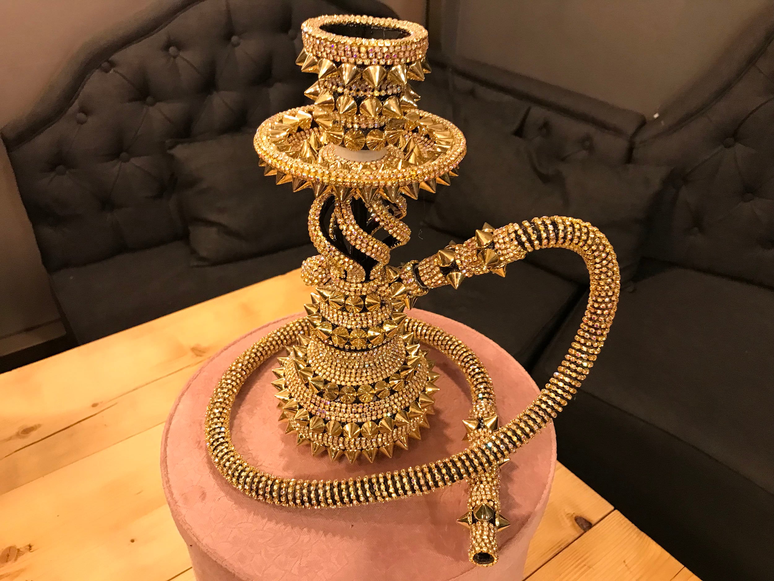 28 Cm  11 Inc Elegant Smoker Gift, Handmade Turkish Hookah