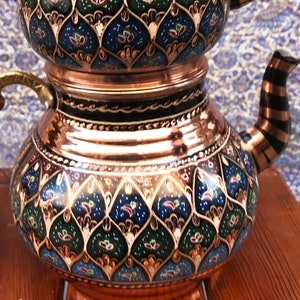 Handmade Colorful Tea Maker Set With Wooden Handles, Hand Painted and ...