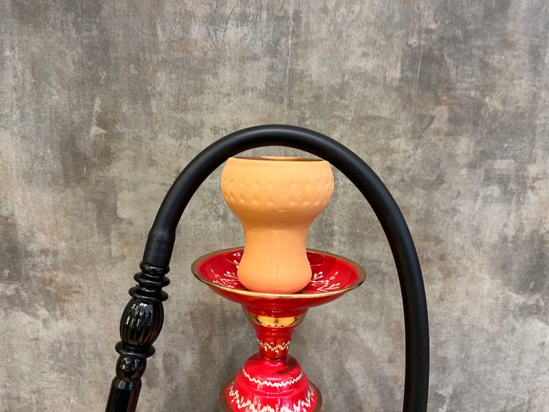 Catchy Design LARGE Red Copper Hookah Set Unique Handmade Etsy