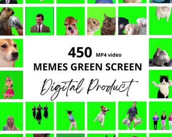Meme emote pack green screen, Meme bundle video green background, Funny Memes for content all Social Media