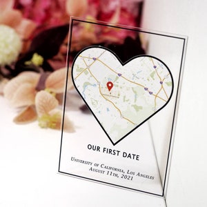 Unsere erste Datumskarte, Сustom Stadtplan, Datum Nacht, save the date