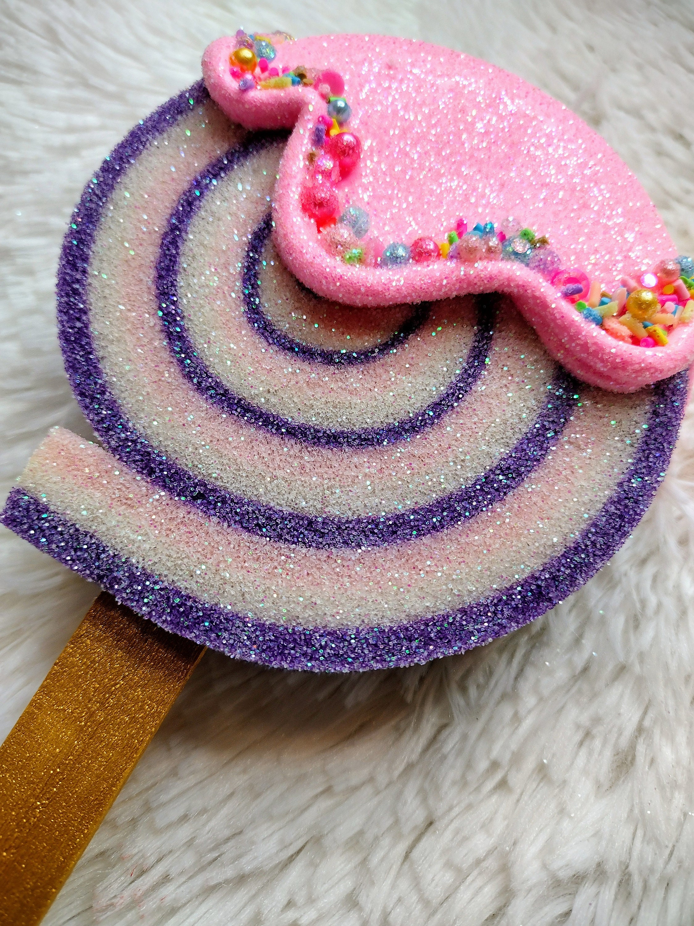 Set of three lollipops, faux lollipop